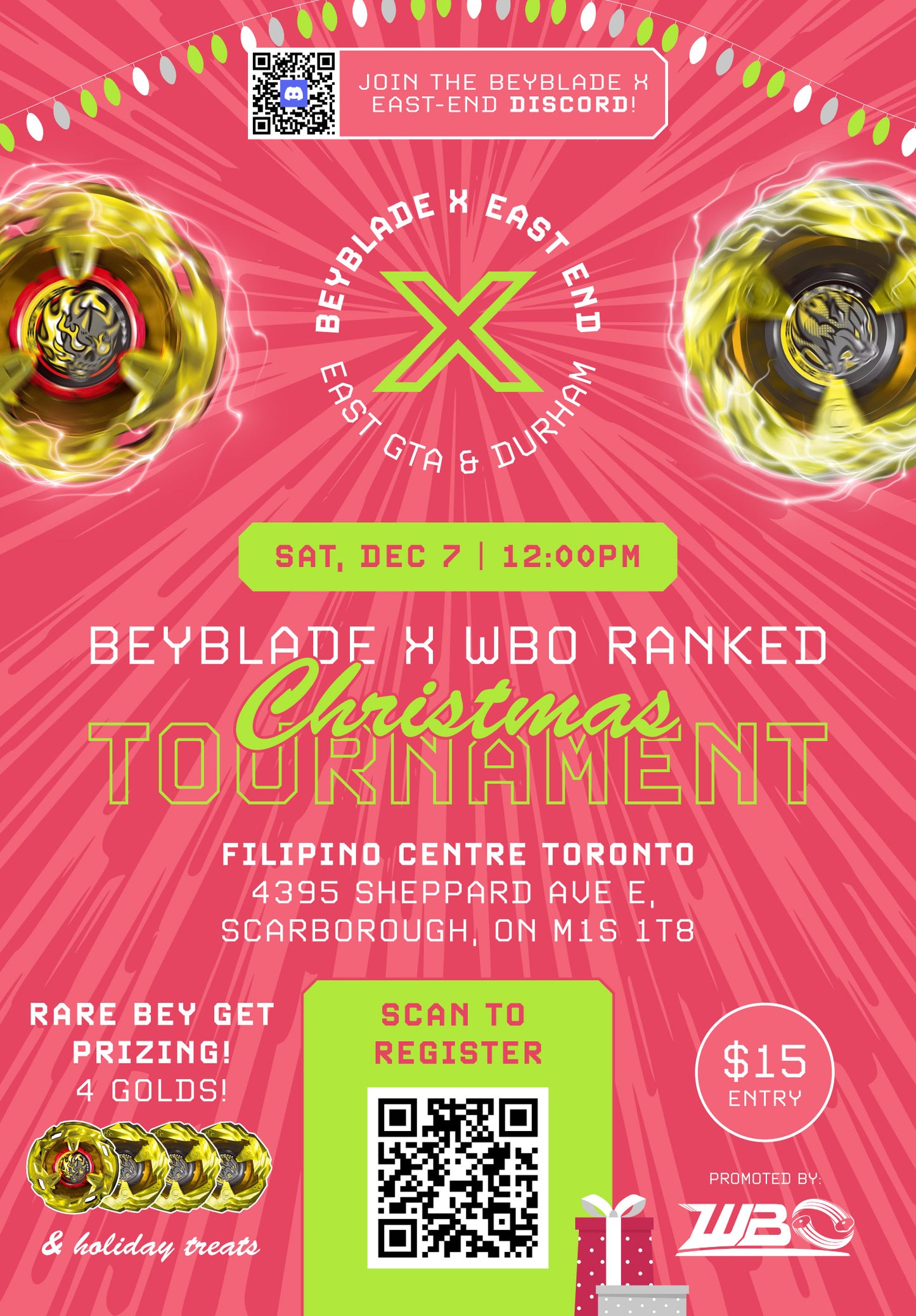 Beyblade X WBO Ranked Christmas Tournament